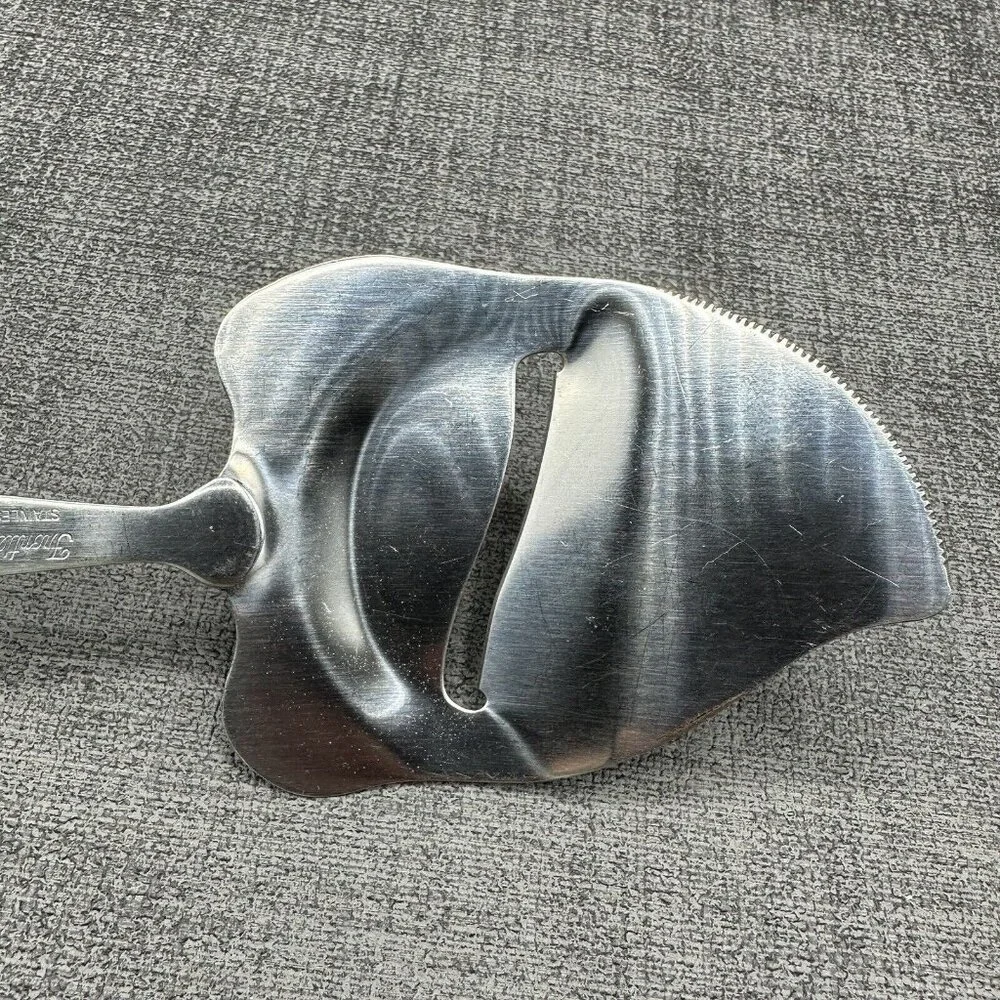 Vintage Cheese Slicer Frontier Forge Stainless Steel Clear Lucite Japan